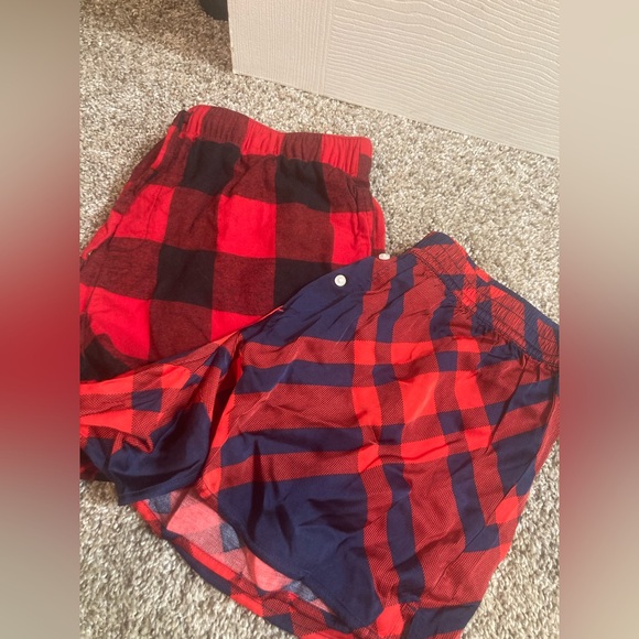 aerie Other - NWOT - Aerie Red and Black Plaid Pajama Shorts